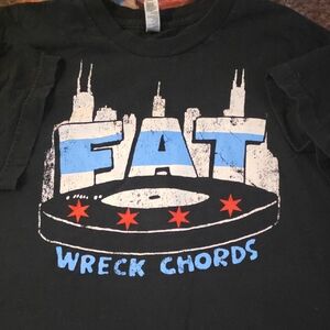 American Apparel Black and Blue Graphic Tee